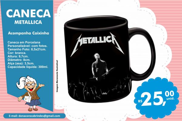 Caneca Metallica